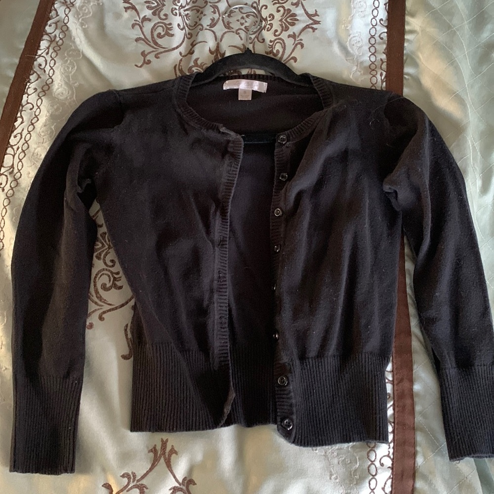 Black cardigan with buttons